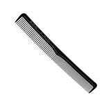 Pieptene Profesional de Frizerie din Plastic - 19.5 cm cu Structura Dubla a Distantei Dintilor Eurostil