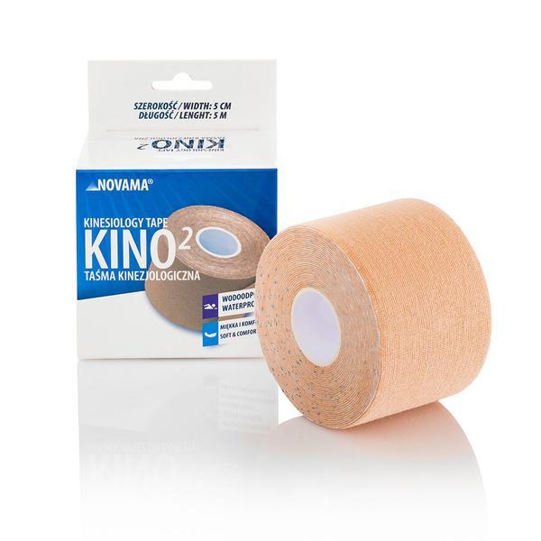 Banda Kinesiologica Novama Kino2, impermeabila, moale si confortabila, fara latex, 5 cm x 5 m, Bej