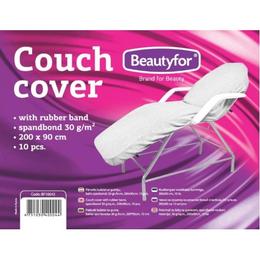 Cearceaf cu banda elastica - beautyfor couch cover with rubber band, 200 x 90cm, 10 buc