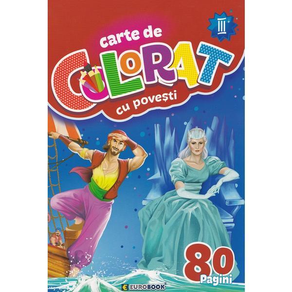 Carte de Colorat cu Povesti 80 Pagini Vol.3