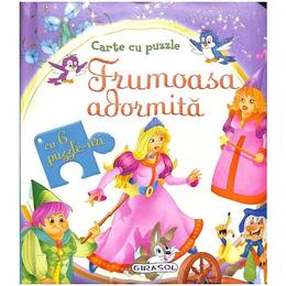 Frumoasa adormita. carte cu puzzle, editura girasol
