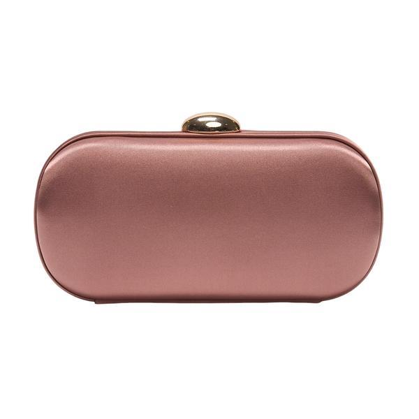 Clutch Maddy Rigid Roz Cu Lant Auriu