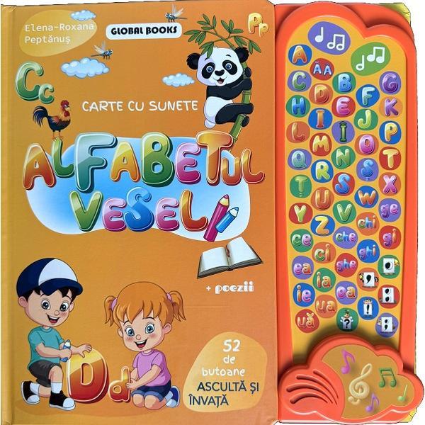 Alfabetul vesel. Carte cu sunete - Elena-Roxana Peptanus, editura Global Books