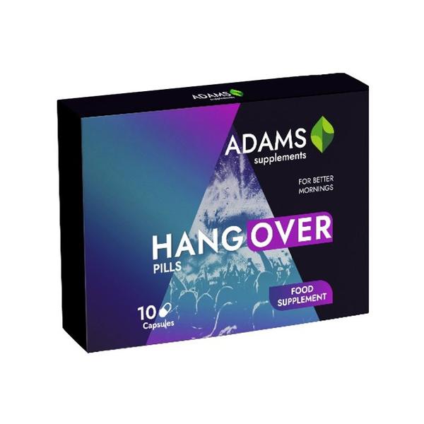 Supliment Alimentar Hangover Adams Supplements, 10 capsule