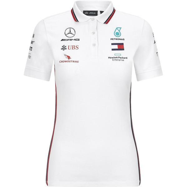 Tricou femei Mercedes Mapm Rp Polo 141191042-200, XL, Alb