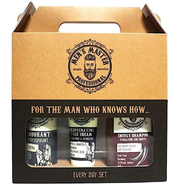 Set cadou Men&#039;s Master Professional For Everyday cu crema de fata 75 ml, deodorant 150 ml, sampon pentru par 260 ml