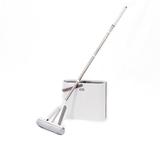 Set mop plat Pro Clean M5-4 cu galeata 7.5L, perie si 2 rezerve microfibra cu spalare si stoarcere rapida