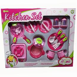 Set bucatarie copii - 18 piese - vase si aragaz - my sweet home
