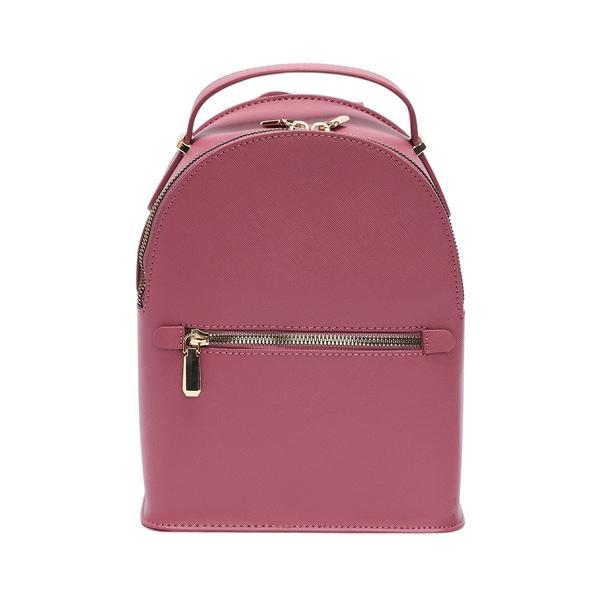 Rucsac Roz cu Efect Saffiano