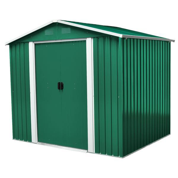 Magazie de gradina depozitare XL - 196 x 258 x 196 cm verde / SD-YX68-154