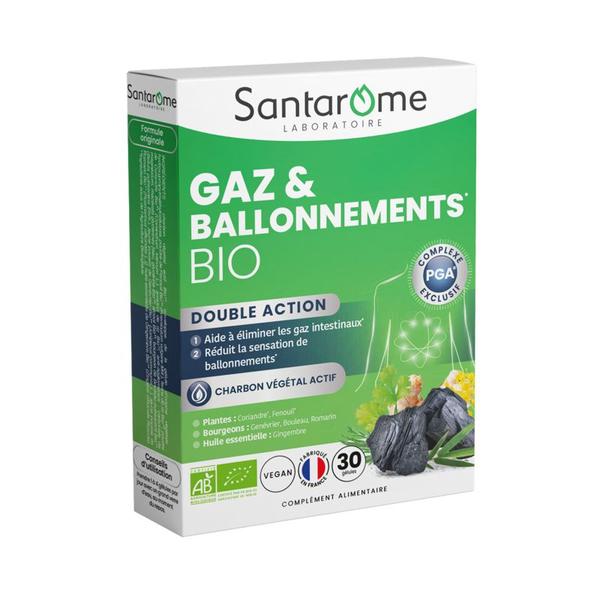 Supliment Alimentar pentru Reducerea Balonarii - Santarome Bio Gaz & Ballonnements, 30 capsule