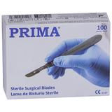 Lame bisturiu Prima, otel-carbon, nr. 12, sterile, 100 buc