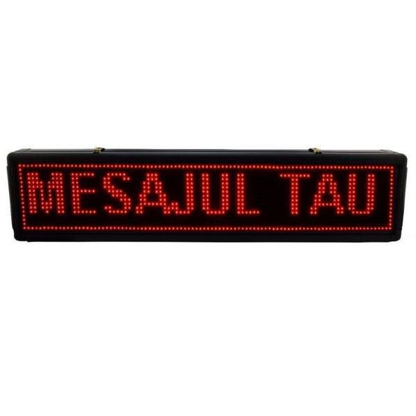 Panou Led de Exterior Programabil/Reclama Luminoasa Fata Dubla 100x40 Rosu