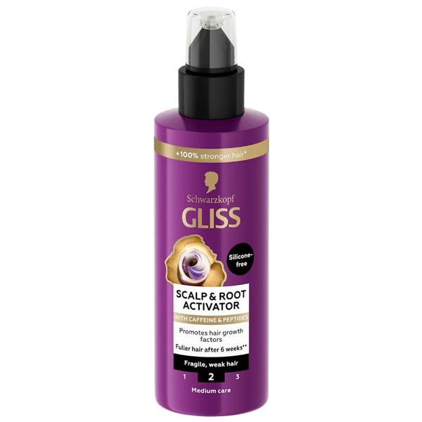 Ser Activator Cofeina si Peptide pentru Par Fragil - Schwarzkopf Gliss Scalp & Root Activator for Fragile and Weak Hair, 100 ml