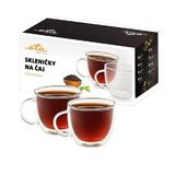 Set 2 cesti pentru ceai Eta 9153 91000, 2 x 400 ml, sticla borosilicata cu pereti dubli