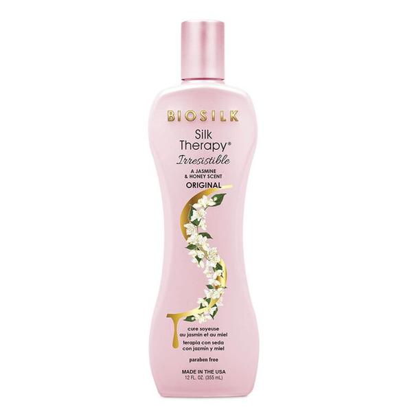Tratament pentru Toate Tipurile de Par - Biosilk Silk Therapy Leave-In Treatment Irresistible Original, 355 ml