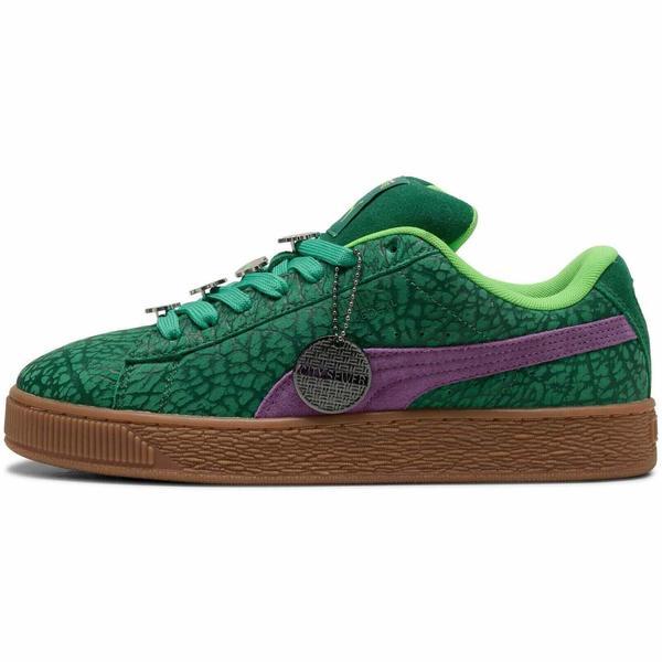 Pantofi sport unisex Puma Suede Xl 40130401, 44, Verde