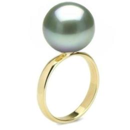 Inel de Aur cu Perla Tahitiana Mare Premium - Cadouri si Perle