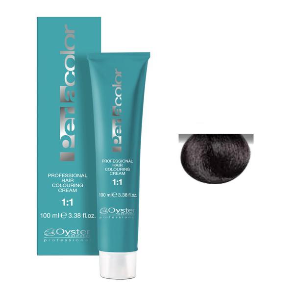 Vopsea Permanenta – Oyster Cosmetics Perlacolor Professional Hair Coloring Cream nuanta 4/0 Castano Medio esteto.ro