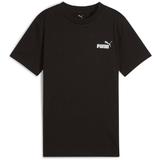 Tricou copii Puma Ess 2 Color Small No. 1 Logo Tee B 68577901, 164, Negru