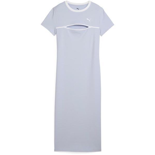 Rochie femei Puma Wardrobe Ess Midi Cut-out Dress 62976947, L, Albastru