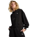 Hanorac femei Puma Wardrobe Ess Relaxed Cropped Hoodie Tr 62974601, M, Negru