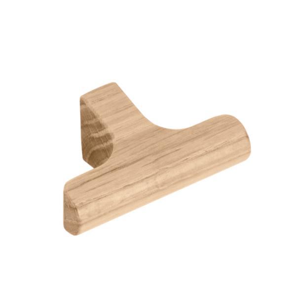 Buton pentru mobila Hinoki Wood, finisaj natur, 60x36.7 mm