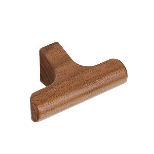 Buton pentru mobila Hinoki Wood, finisaj nuc, 60x36.7 mm