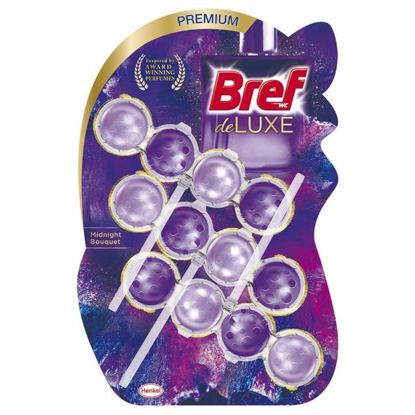 Odorizant Toaleta - Bref DeLuxe Midnight Bouquet, 3 x 50 g