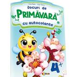 Jocuri de primavara cu autocolante 4+, editura Dorinta