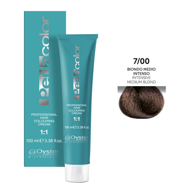 Vopsea Permanenta - Oyster Cosmetics Perlacolor Professional Hair Coloring Cream nuanta 7/00 Biondo Medio Intenso imagine