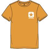 Tricou unisex Converse Square Logo Minimal Tee 10028571-A02, XL, Portocaliu