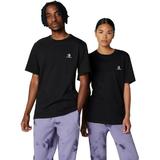 Tricou unisex Converse Go-To Embroidered Star Chevron Standard-Fit T-Shirt 10023876-A02, XS, Negru