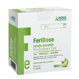 Supliment Alimentar Solutie Buvabila Fier+Vitamina C+Acid Folic - Adya Green Pharma FeriDose, 10 monodoze x 25 ml