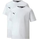 Tricou copii Puma Teamgoal 23 65670904-2PACK, 176, Alb