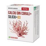 SHORT LIFE - Calciu din Corali + Siliciu + Vitamina D3 Quantum Pharm, 30 capsule