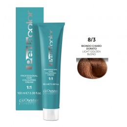 Vopsea permanenta - oyster cosmetics perlacolor professional hair coloring cream nuanta 8/3 biondo chiaro dorato