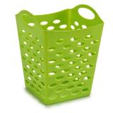 Cos patrat multifunctional din plastic, 13x13x17 cm, verde