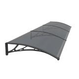 Copertina Premium de usa 300x80cm, brate negre, placa 6mm intreaga antracit