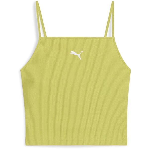 Maiou femei Puma Wardrobe Ess Ribbed Tank Top 62977135, M, Verde
