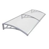 Copertina Premium de usa 200x100cm, brate gri, placa 6mm intreaga transparent