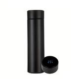 Termos, afisaj Led, indicator temperatura, inox, negru, 500 ml