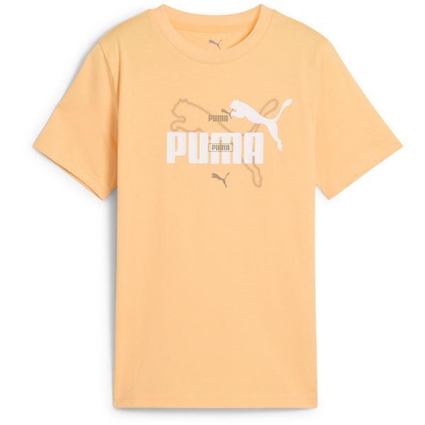 Tricou copii Puma Ess Logo Lab Summer Tee B 68579541, 128, Portocaliu