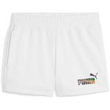 Pantaloni scurti femei Puma Love United Mid-rise Shorts 4 68500302, L, Alb