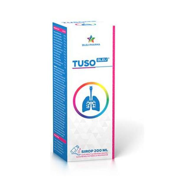 Supliment Alimentar Sirop TusoBleu - Bleu Pharma, 200 ml