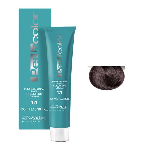 Vopsea Permanenta - Oyster Cosmetics Perlacolor Professional Hair Coloring Cream nuanta 4/7 Castano Cacao