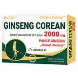 Supliment Alimentar Ginseng Corean 2000mg - Cosmo Pharm Premium, 30 capsule vegetale