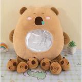 jucarie-de-plus-capibara-cu-6-pui-maro-50-cm-2.jpg