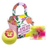 Set cadou 2 produse 1 x bila de baie 160 g, 1 x sapun solid 100 g, Ripe for Relaxation Punnet Bomb Cosmetics