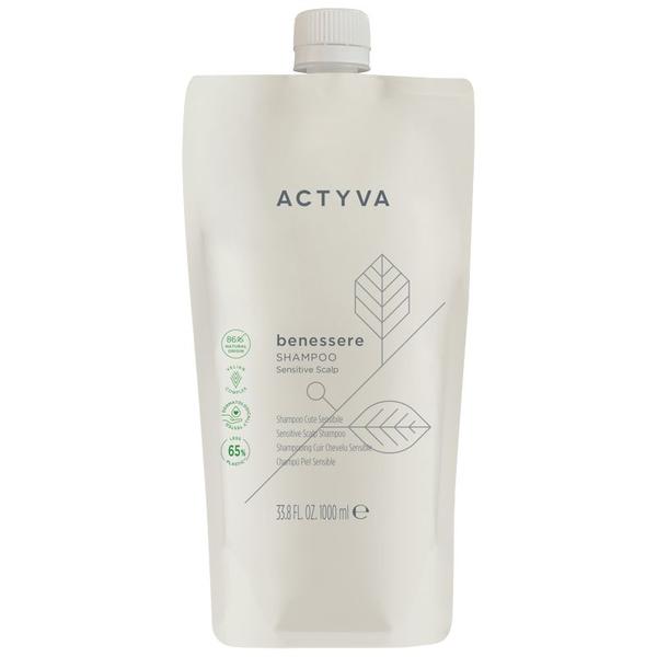 Sampon pentru Scalp Sensibil - Kemon Actyva Benessere Shampoo Pouch Bag, varianta 2025, 1000 ml